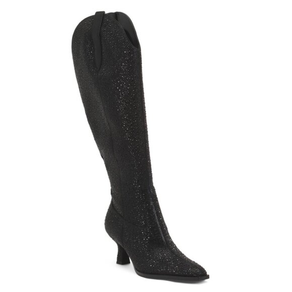 Dolce Vita Black Wide Boots Dolce Vita Black Knee High Boots With